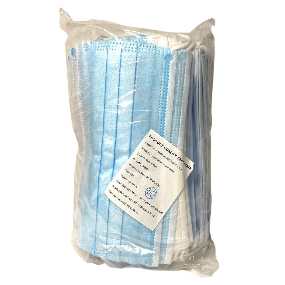 50 Pack Disposable Face Masks - Breathable & Comfortable